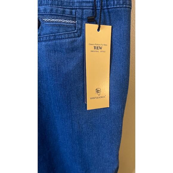 Wanfulaoren Men's Dress Flat Front Jeans Size 50 Waist (44 Asian) NWT - Picture 7 of 9